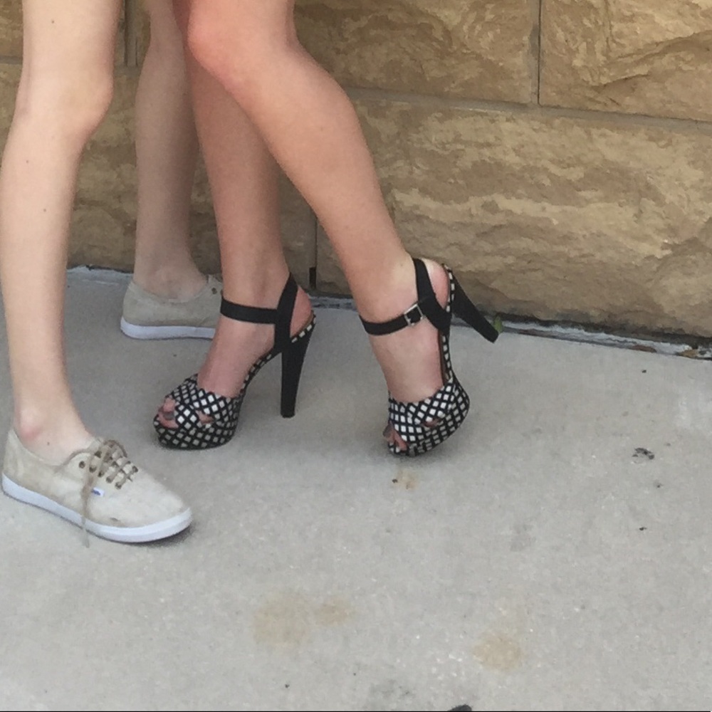 Forever 21 Checkered Heels